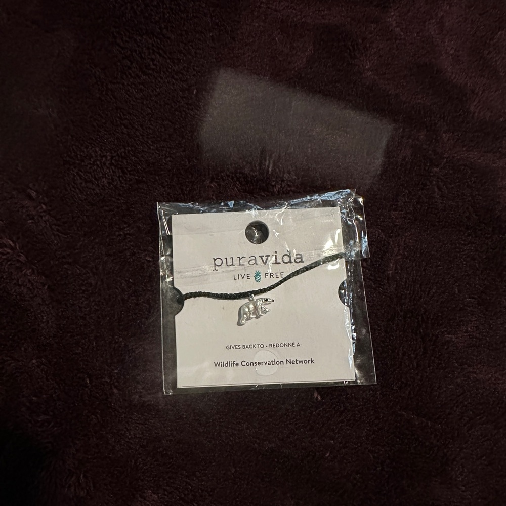 Pura Vida Polar Bear Silver Charm Bracelet